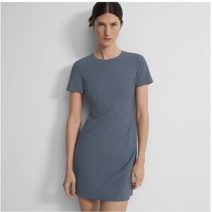 Theory Gray Cassii Sheath Dress Wool Blend 8